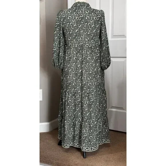 Max Studio London Sz S Dress Sheer Coastal Boho Bohemian Flowy - Picture 2 of 9